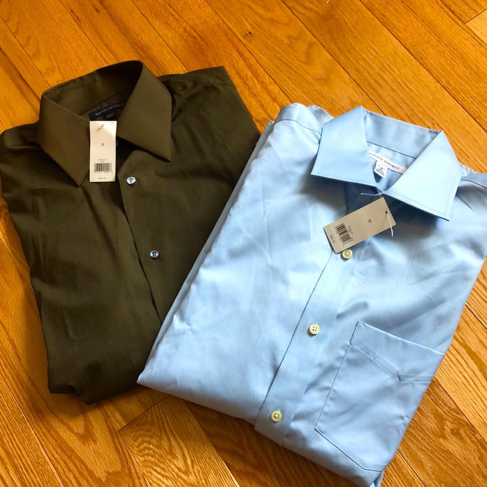 NWT two Banana Republic shirts, size medium